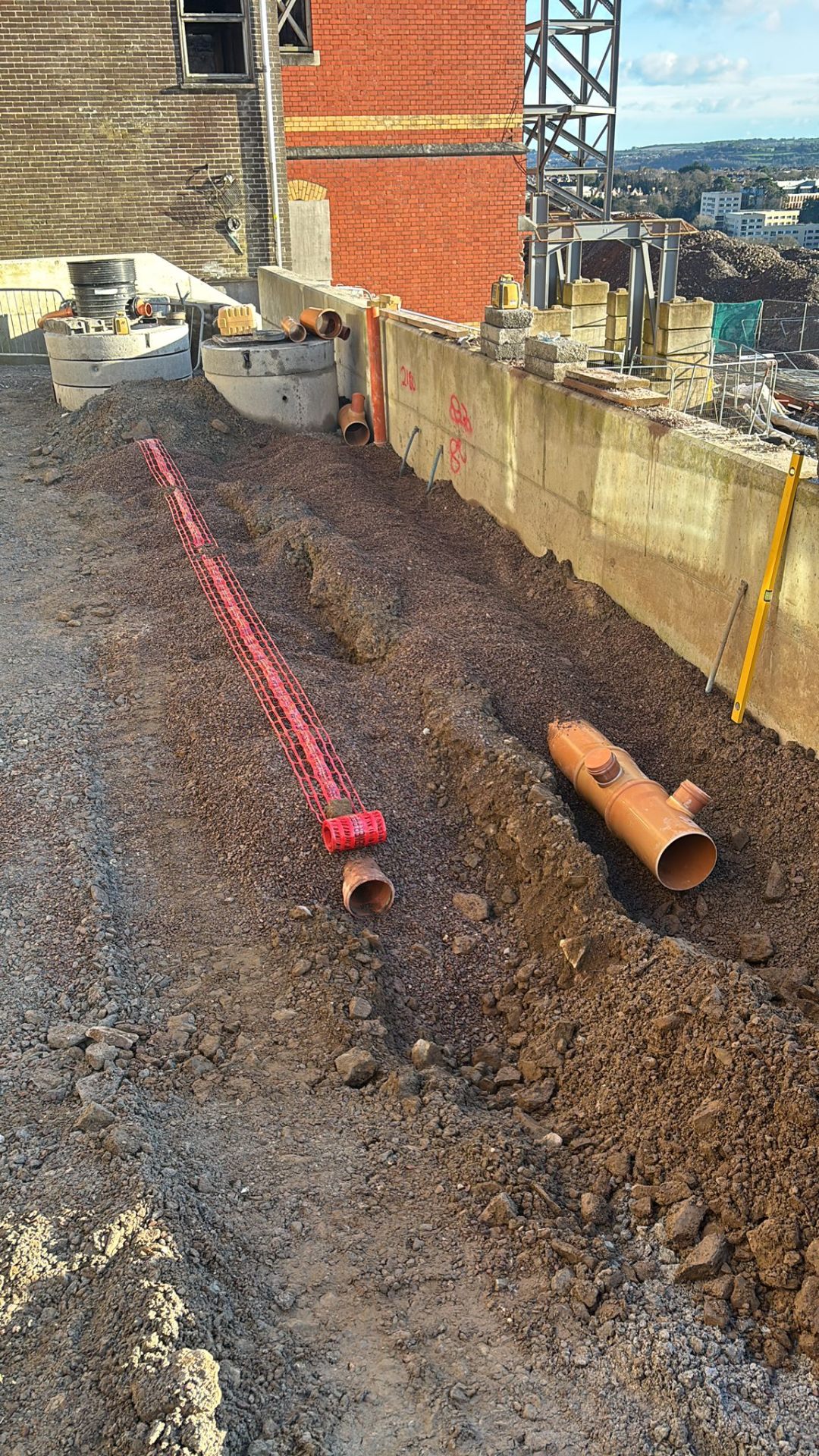 Drainage trench works — Cork
