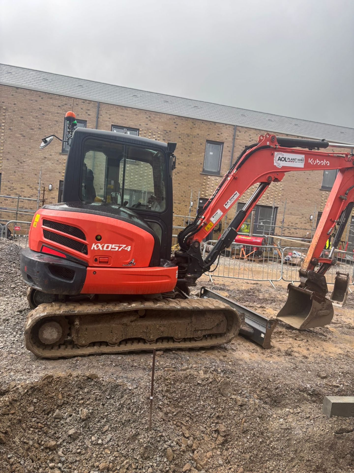 Plant hire excavator on site — Cork